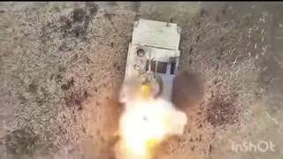 BMP-1 Hit By ATGM and Finished By Drone
