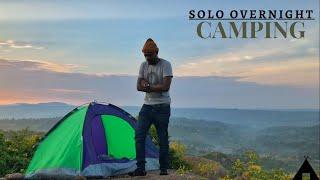 Solo Overnight Camping in the forest, Relaxing and cooking eggs fried rice, ASMR