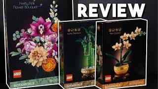 LEGO Botanical Collection 2025 FULL WAVE REVIEW! Mini Orchid, Bamboo & Pretty Pink Bouquet!