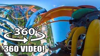 VR 360 Talon Roller Coaster 360 Degree POV Dorney Park