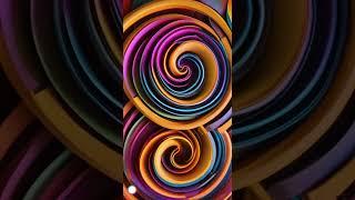 Multi-colored spirals (vertical)