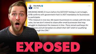 CRA Leaks MASSIVE “GST Holiday” Lie