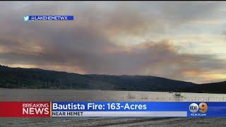 Bautista Fire, Near Hemet, At 163 Acres