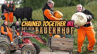 ZARBEX und SCHRADIN CHAINED TOGETHER ️ IRL auf dem BAUERNHOF (ESKALATION PUR‍)