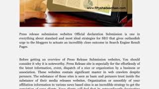 Best Press Release Submission Sites Instant Approval