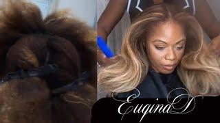 Natural Hair Color Retouch and Highlights