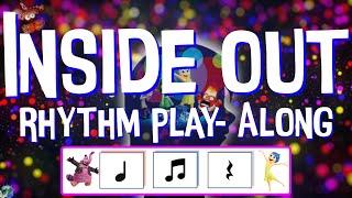 Inside Out Rhythm Play Along | Quarter/Eight Note & Rest | Elementary Music Activity