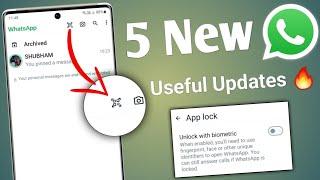 5 Whatsapp New update | Whastapp app lock | Whatsapp new feature 