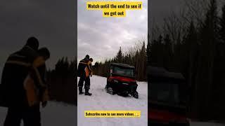 SXS recovery BROKEN Winch do we get out ? #adventure #honda #suzuki #atv #recovery