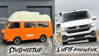 Große Veränderung  & VW LT 28 Stromsetup // T6.1 Westfalia Luftfahrwerk, Freundship Adventure Vans