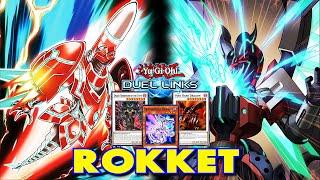 ROKKET DECK DUEL LINKS RANKED DUEL REPLAY + DECKLIST [YU GI OH! DUEL LINKS]