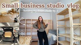 Small business studio makeover IKEA must-havesstorage solutions building my dream studio ep. 2