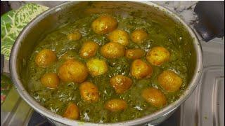 हरियाली दम आलू | Hariyali Dum aloo ki Recipe | Dum Aloo |Aloo Palak | Aloo ki sabji