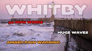 Whitby Flooding - Rough Sea - Storm Force Winds - Sept 2024