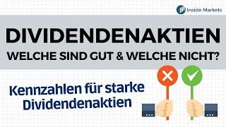 Kennzahlen für starke Dividendenaktien | Wie findet man die besten Aktien?