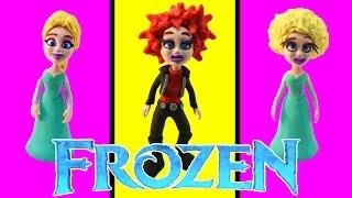 Play Doh Frozen Stop Motion Transforming Elsa! Playdough Animación de Disney Frozen Rock n' Roll