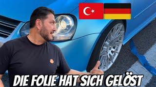 Keine 200 km gefahren und die Folie löst sich. Heimfahrt nach Deutschland gefährdet ?