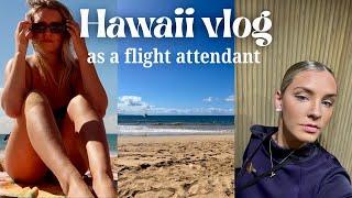 I'M BACK | flight attendant vlog: Hawaii layover 