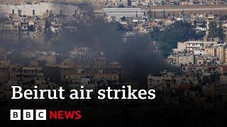 Israel strikes hit Hezbollah area in Lebanese capital Beirut | BBC News