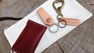 CORTER LEATHER & CLOTH Winter Grab Bag (Bottlehook,Belt Loop Key Ring&Standard Card Holder)