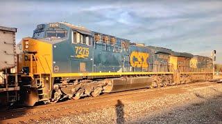 4 Trains Changing Tracks Compilation, Criss Crossing & Train Notching Up On Hill, Locos Working Hard