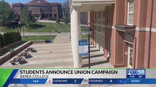 Berea College students announce unionization campaign