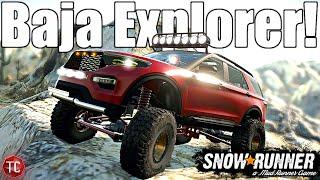 SnowRunner: 2021 Ford Explorer BAJA BUILD! 5.0 Swap, Long Travel BEAST!