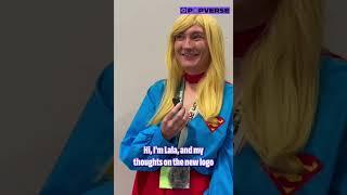 Superman Family cosplayers at Emerald City Comic Con react to James Gunn's new Superman logo #shorts