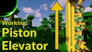 How to Make a Working Redstone Piston Elevator (1.20.6) | Minecraft Redstone Engineering Tutorial