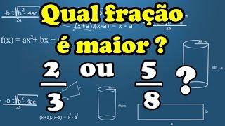 Como comparar frações - Método rápido