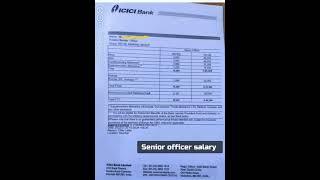 Senior officer salary / offer letter / icici bank 