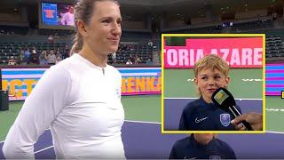 Vika Azarenka's son Leo stealing the show in Indian Wells