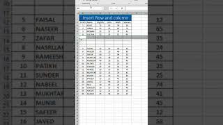 Keyboard shortcut to insert a row in Excel