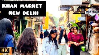 Walking And Exploring-Walking In Khan Market Rabindra Nagar New Delhi India 4KHDR Video Khan Market