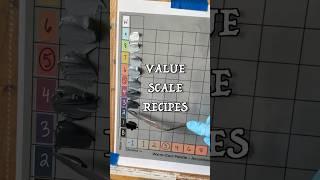 Paint recipes for mixing grays  #shorts