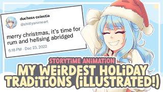 My WEIRDEST Holiday Traditions! (Storytime Animation) || SPEEDPAINT STORYTIME