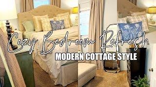 SPRING 2025 BEDROOM REFRESH || STYLING NEW FURNTURE & NEW BEDDING || BED SURE || ROBIN LANE LOWE