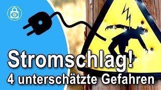 Stromschlag: Die 4 lebensgefährlichsten Situationen im Haushalt