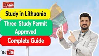 Study in Lithuania 2025 | Lithuania Student Visa Without IELTS | Admission Fees| Scholarship Process