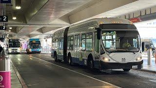 ⁴ᴷ⁶⁰ Transit Action EP53 | LAWA Shuttle Buses @ LAX International Airport