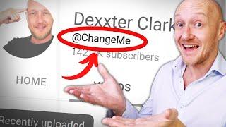 How to change Youtube handle name - on pc (@username)