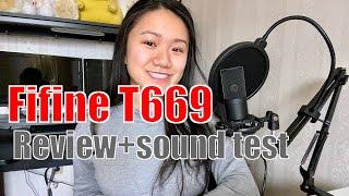 Fifine T669 USB Microphone with Boom Arm Review | Sound test | Comparison to Snowball | Unboxing