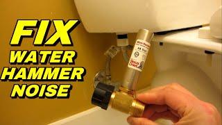 Fix Water Hammer Noise | Loud Banging when Toilet Flush | Mini-Rester