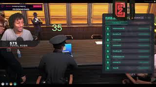 52chains reaction seeing only 74 people are on the server | Nopixel GTA 5 RP