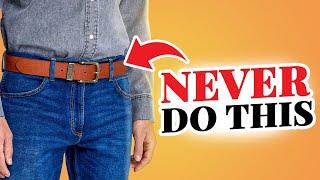 CORRECTLY Match Your Belt With Jeans (Most Men Mess This Up!)