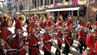 Corfu Easter (Πάσχα) 2022 - Philharmonic Bands and Pot Throwing Event