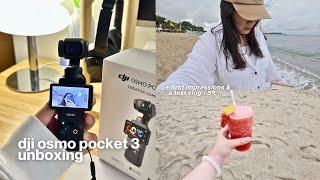 dji osmo pocket 3 creator combo unboxing & test vlog ️ finally got my first vlogging camera!