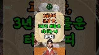 6월부터 고생 끝, 3년간 재물운 터지는 띠 세가지 l #재물운 #띠별운세 #띠별궁합 #풍수 #로또 #명당 #풍수지리 #건강
