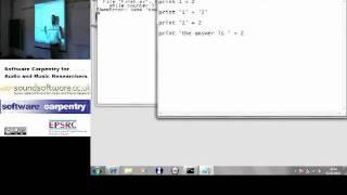 Variable assignments (Software Carpentry)