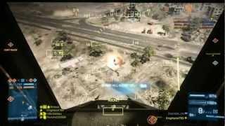 Battlefield 3: MI-28 Attack Chopper Gameplay. Funny jet debris ending [HD!]